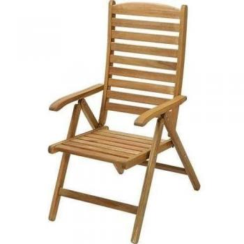 SILLA PLEGABLE DE MIEL DE MADERA CON LOS BRAZOS BOSTON 74x56x107H cm.