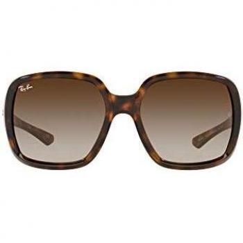 Ray-Ban Powderhorn RB4347 710/13 Square Sunglasses in Havana with Brown Gradient Dark Brown Lenses
