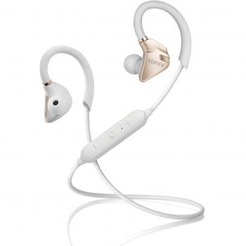 Edifier Auriculares Deportivos intrauditivos W296BT con Bluetooth v4.1 -Resistentes al Sudor y al Agua -Supresión de Ruido CVC -Blanco