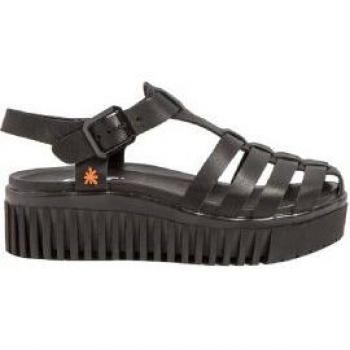 Sandalias de Piel 1575 Brighton negro Art para mujer