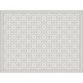 Alfombra de Vinilo Samara Beige 200x266 cm Estilo Baldosas