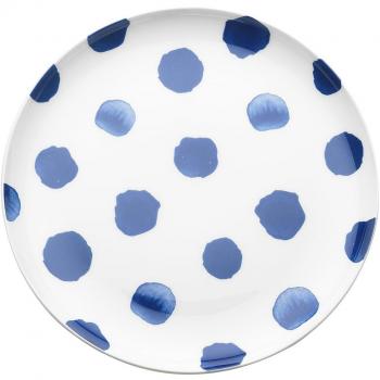 R2S 1701 Indi plato de postre 21 cm Bone China Blanco/Azul 21 x 3 x 3 cm)