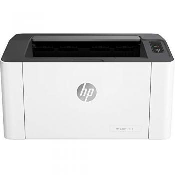 HP Laser 107a 4ZB77A, Impresora Láser Monofunción Monocromo, Impresión a Doble Cara Manual, Puerto Hi-Speed USB 2.0, Panel de control LED, Blanca
