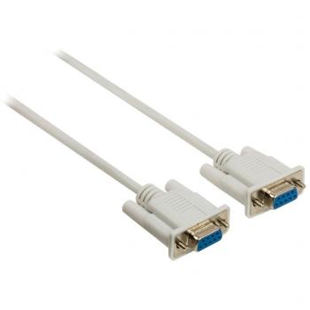 Valueline - Cable Serial D-Sub 9-Pines Hembra - D-Sub 9-Pines Hembra De 2,00 M En Color Marfil