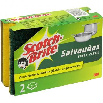 Scotch-Brite Estropajo Salvauñas Clásico, 1 Unidad