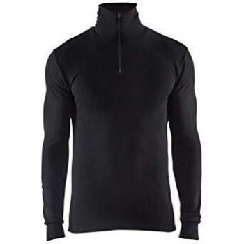 Camiseta interior térmica con cuello de cremallera Blaklader Warm Negra Talla M