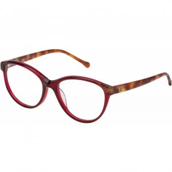 Loewe VLWA19M520954 Monturas de Gafas, Shiny Dark Burgundy, 55 Unisex