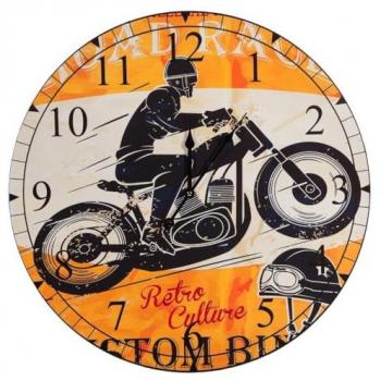 Reloj de Pared Multicolor 60cm Wanderlust Deco - Creaciones Meng Ref-13834
