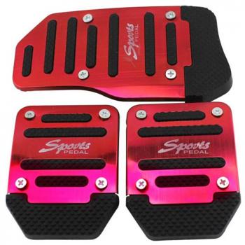 Zantec Accesorios para Coche, Pedal de pedal antideslizante de automóvil Manual / acelerador de engranaje automático Pedal de freno Cubierta Pedal Juego de aplicación universal