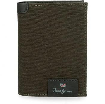 Cartera Pepe Jeans Hilltop vertical con monedero Verde Oscuro