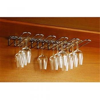 García de Pou 182.54 Rack para Copas, 5 Hileras, 44.7 x 31 x 5.5 cm, Plateado