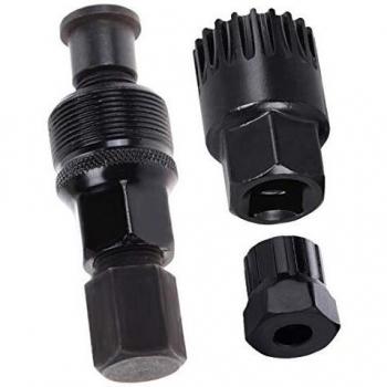 T WILKER Extractor de Manivela de Bicicleta, Herramienta de Extracción de Pedalier de Bicicleta Removedor de Cassette de Rueda Libre de Bicicleta 3 en 1 Kit de Herramientas de Reparación