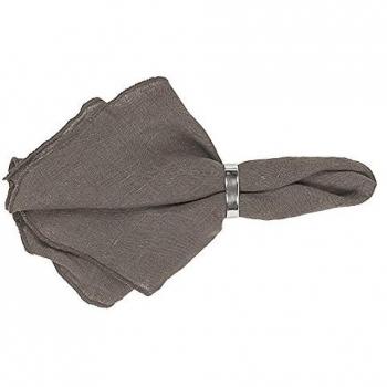 Servilletas gracie de lino color marron de gris de broste copenhagen