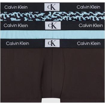 Calvin Klein - Pack de 3 boxers de tiro bajo para hombre en colores negro y azul claro, talla L