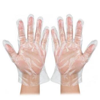 Bolsa de 100 guantes higiénicos desechables transparentes talla única