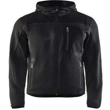Chaqueta de punto Blakläder unisex con capucha, color negro, talla 2XL
