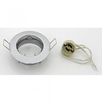 Faretto Incasso Fijo Cromo Brillante GU10 220V Diámetro 65 mm