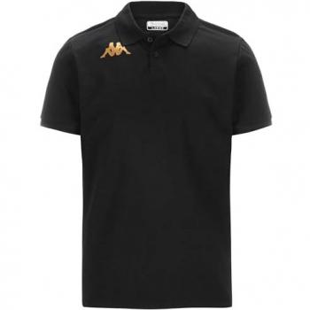 Polo Kappa de Manga Corta para Niños Gastio y Medias Kappa Modelo KAPPA4SOCCER GASTIOBLACK