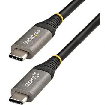 StarTech.com 1m USB-C Cable - 10Gbps, USB-IF Certified, USB 3.1/3.2 Gen 2 Type-C, 100W Power Delivery Charging, DP Alt Mode, Charge & Sync Functionality