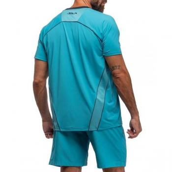 Camiseta de Pádel para Hombre Siux Match 24 Turquesa con Tecnología Transpirable