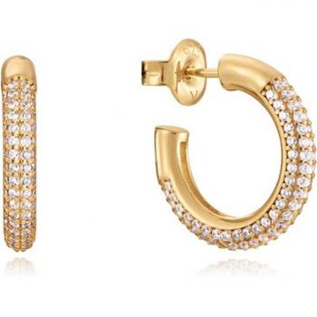 Pendientes Viceroy Elegant de Plata de Ley Bañados en Oro con Circonitas Blancas