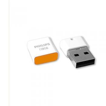 Memoria USB 2.0 Philips Pico Edition de 128 GB Ultra Pequeña con Velocidades de Lectura hasta 25 MB/s