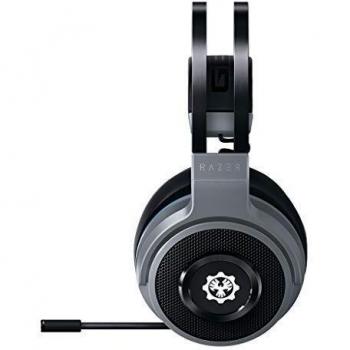 Razer Thresher Xbox One y Xbox Serie X / S Gears of War 5 Edition Auriculares Inalámbricos para juegos,16 horas de duración,controlador de 50 mm,Windows Sonic,almohadillas cuero sintético,Plateado