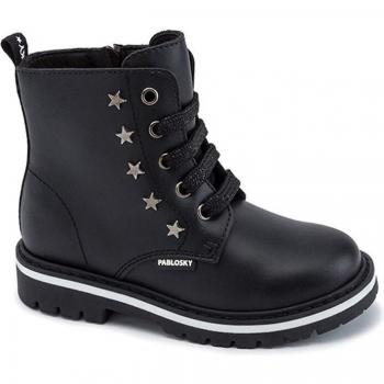 Botas de niña con cremallera y cordones