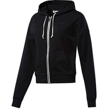 Reebok Te French Terry Full Zip Sudadera, Mujer, Negro, M