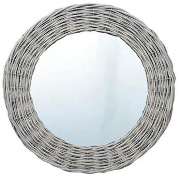 vidaXL 70 cm Rattan Mirror