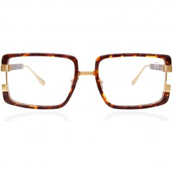Anna-Karin Karlsson TOO HANDSOME - OPTICAL Amber Tortoise Women's Eyeglasses Size 56 with Blue Light Block