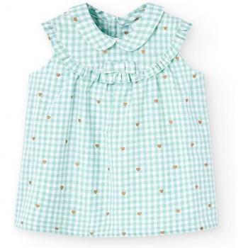 Vestido lino cuadros vichy de bebé Boboli 748201 MULTICOLOR
