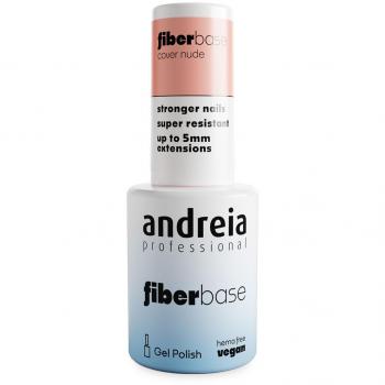 Andreia Professional Fiber Base 10,5mL 03 Cover Nude | Gel Polish | Base de Uñas para Esmalte en Gel - Base para Uñas Fuertes y Resistentes