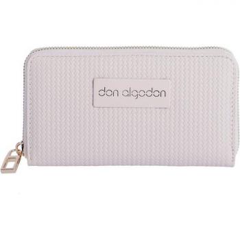 Cartera de mujer Nadia color marfil con cremallera