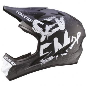 Seven M1 gradiente Casco Integral para Bicicleta de montaña Mixta, M1 Gradient, Blanco y Negro