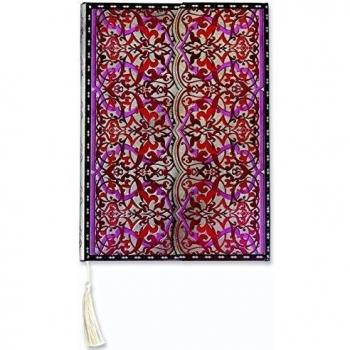 Cuaderno Persia 2: notitieboek met reliëf rose/rood