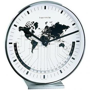 Reloj de Mesa Hermle 22843-002100 con Diseño Elegante y Acabado en Madera