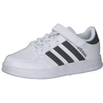 Adidas Breaknet C Zapatillas de Tenis para Niños con Velcro, Color FTWBLA/NEGBÁS/FTWBLA, Talla 28 EU