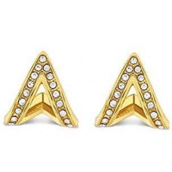Pendientes Tommy Hilfiger de acero dorado con cristales