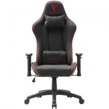 Silla Gaming Tempest Vanquish Negra/Roja Tela Transpirable
