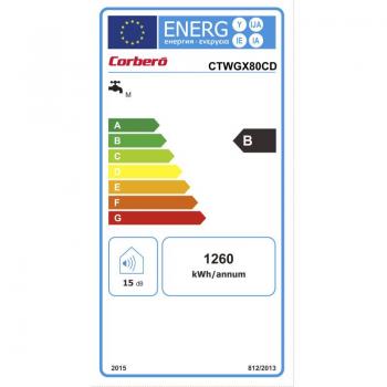 Termo Eléctrico Digital CORBERÓ CTWGX80CD