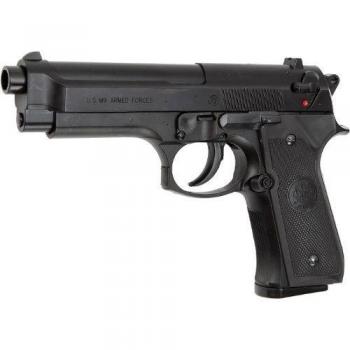 NICK and BEN Softair M9 World Defender < 0.5 Joule Pistola Airsoft, Unisex Adulto, Negro, Talla única