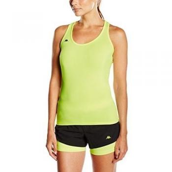 Kappa Fancy Tank - Camiseta para mujer, color verde, talla L