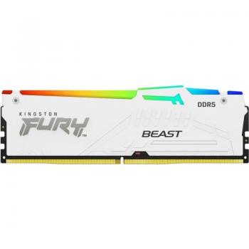 Kingston FURY Beast RGB White DDR5 5600MHz 32GB CL40 (KF556C40BWA-32) Memoria RAM