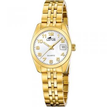 Reloj de Mujer Lotus Freedom 18993/1 - Acero Inoxidable Dorado, 26 mm, Esfera Blanca