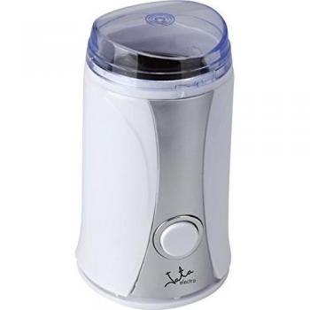 Jata ML132 Molinillo de Café Recipiente y Cuchilla de Acero Inoxidable Capacidad 65 g Visor de la Molienda y Sistema de Cierre de Seguridad, Color Blanco