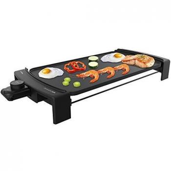Cecotec Plancha de Asar Tasty&Grill 3000 Blackwater. Potencia 2600 W, Resistencia en E, Termostato Regulable, Apta para lavavajillas