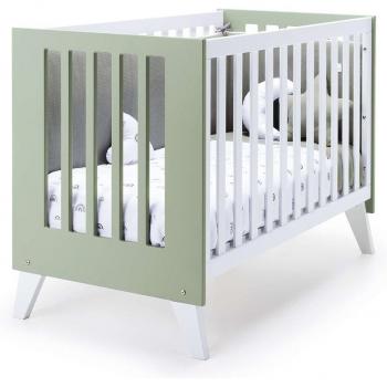 Cuna de colecho 2 en 1 Alondra Nexo (60 x 120 cm) - Cuna de madera blanca convertible en escritorio