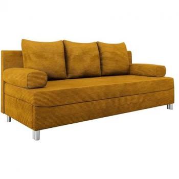 Sofá-cama Comfivo 125 con caja de ropa de cama, dimensiones 192x86x80cm, opción de colores y pies cromados