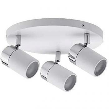 Spotlight Paulmann Zyli IP44 3L GU10 Blanco/Cromo 230V Max. 30W